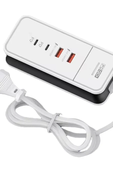 PD50W 4-Port Power Strip Dual USB+Dual Type-C PD QC3.0 Fast Charging Travel Charger Adapter EU Plug US Plug for iPhone 1