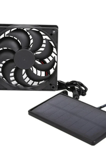 IPRee 3W Solar Panel Solar Exhaust Fan Pet Animal Husbandry Indoor Ventilation Cooling PV Module Outdoor Fan Speed Contr