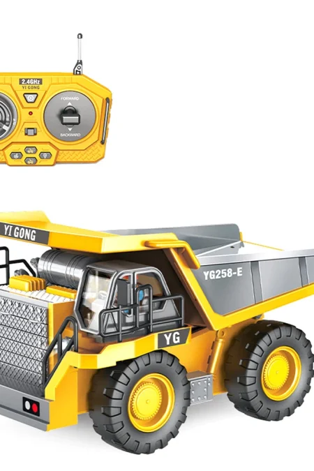 YIGONG 258-21 1/20 2.4G 9CH RC Car Dump Truck LED Light Music Construction Engineering Vehicles Models Toys Kids Childre
