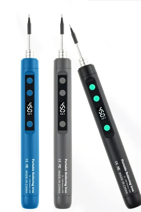 Portable USB Soldering Iron Kit with Intelligent Temperature Control Fast Heating Type-C Interface for Electronics Repai