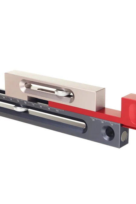 HONGDUI 100mm/4Inch Kerfmaker Table Saw Slot Adjuster Mortise and Tenon Tool Woodworking Movable Measuring Block
