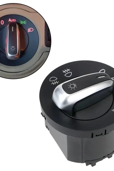 Car Headlight Switch Fog Light Knob For Golf Jetta MK5 MK6 GTI Passat B6 B7 CC Touran Tiguan 5ND941431A 5ND941431B