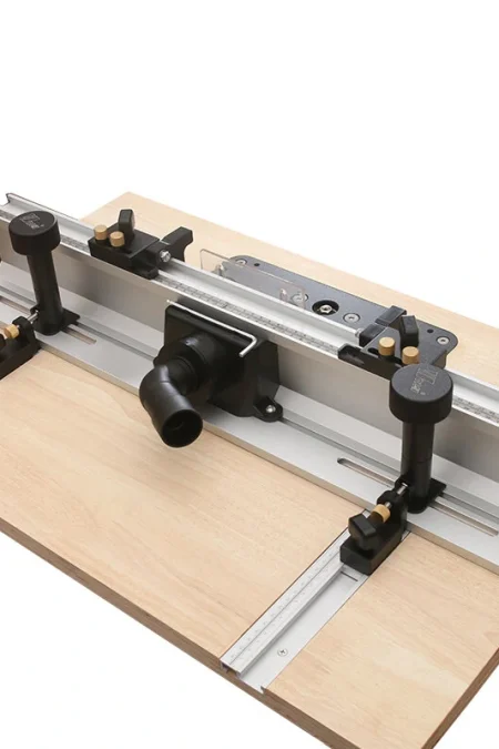 ENJOYWOOD Wnew Woodworking Router Table Fence Aluminium Profile Fence System 700mm with Sliding Brackets Bit Guard