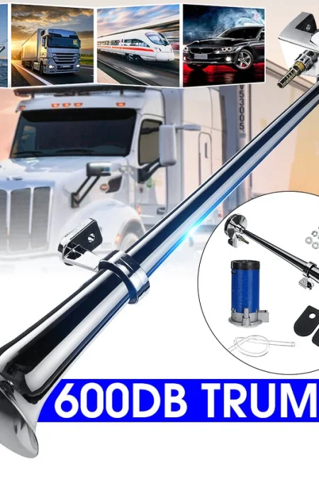 178DB Super Loud Single Trumpet Air Horn 12V Compressor Kit Car Train Truck RV