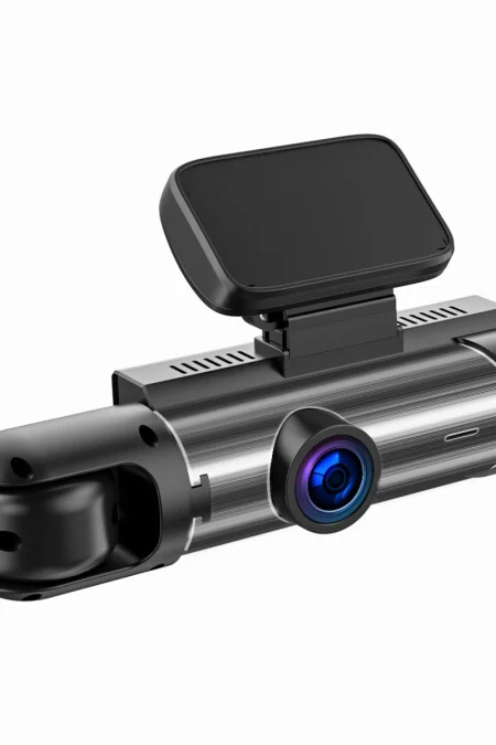 M8 1440P Ultra HD Dash Cam for Recording Front + Interior Car DVR IPS HDR Reversing Image Night Vision 24H Parking Monit