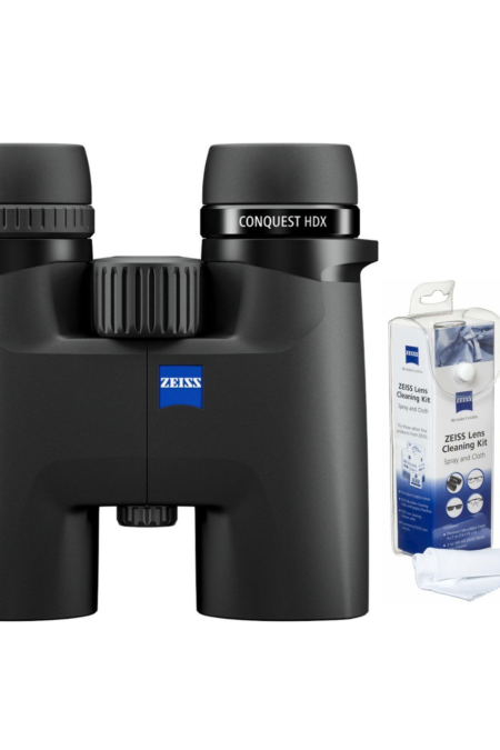 Zeiss Conquest HDX 10x32 Binocular with 90 Percent Light Transmission (Black) Bundle