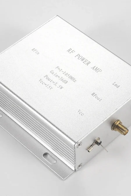 1-1050MHz RF Linear Power Amplifier 3.5W 12-18V 32-36dB Gain SMA Connector Class A for DTMB Signal Boosting