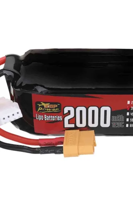 ZOP Power 11.1V 2000mAh 120C 3S LiPo Battery XT60 Plug for RC Drone