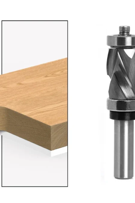 1/2" Shank Carbide CNC Router Bit Milling Cutter Bearing Trimming Ultra-Perfomance Compression Flush Trim For Wood