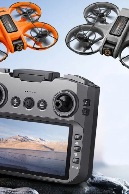 YLR/C S156 WiFi FPV with 4.9inch LCD Screen Controller HD Dual Camera Electrically Adjustable Optical Flow Hover Automat