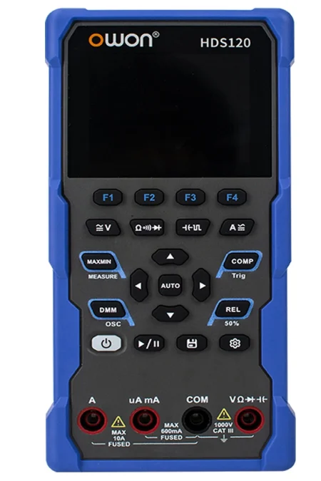 OWON HDS120 Digital Multimeter Oscilloscope 1MHz Analog Bandwidth High Accuracy 2.8inch LCD 1000V DC Voltage Measurement