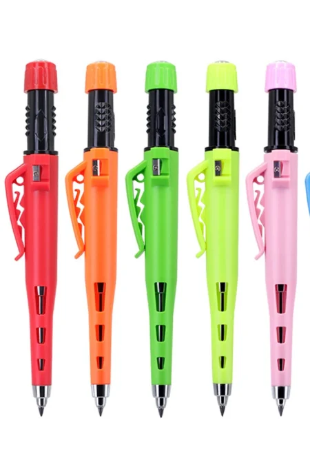 Woodworking Deep Hole Marking Pen 2.8mm Tip ABS Shell Ergonomic Design Color Options