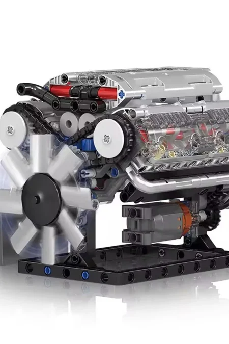 Mould King 10088 Technical Car Building Block MOC Motorized V8 Engine Model Brick Assembly Kit 535+PCS Excellent STEAM S