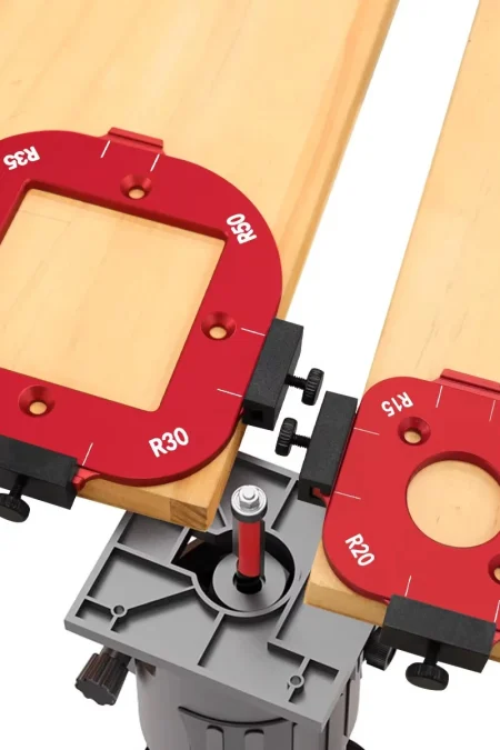 Aluminum Corner Template Set for Router Table Arc Cutting R10-R15-R20-R25 R30-R35-R40-R50 Woodworking Tools High Precise