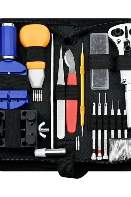 147pcs Watch Repair Tool Kit Watch Link Pin Remover Shell Opener Spring Bar Remover Clock Battery Replacement Strap Need