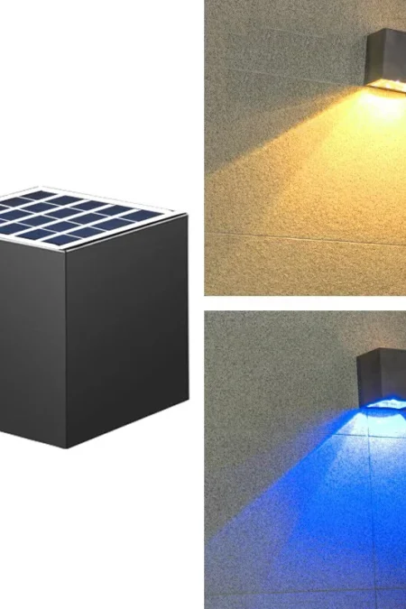 Elfeland SL-870 Wire-free High Bright Solar Wall Lights with Intelligent On/Off Control Waterproof Design Energy Saving