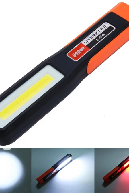COB LED Work Light Car Garage Mechanic Lamp USB Rechargeable Flashlight with Magnetic Torch Emergency Light Warning Lant