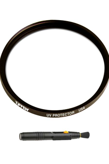 Tiffen 37mm UV Protector Lens Filter with Lens Cleaning Brush Tool Bundle