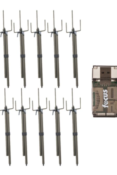 Stealth Cam Universal Trail Camera Mount Stick (10-Pack) with USB 2.0 Card Reader