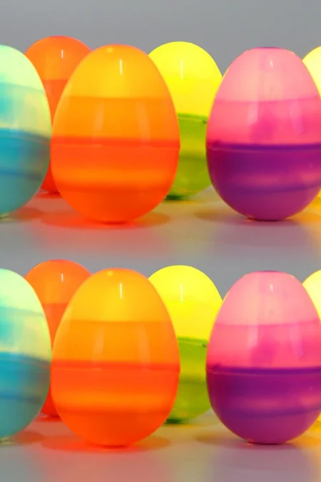 12PCS LED Easter Egg Festival Decoration Luminous Egg Scene Layout Easter Egg Plastic Capsule Egg Lamps