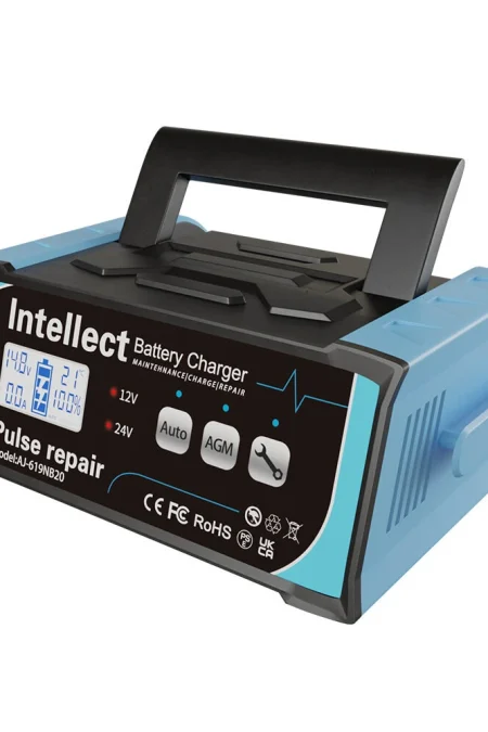 ANJING 200W 12V 11A 24V 7A Intelligent Pulse Repair Battery Charger Lead-Acid Battery High Power Charger for Lead Acid/W