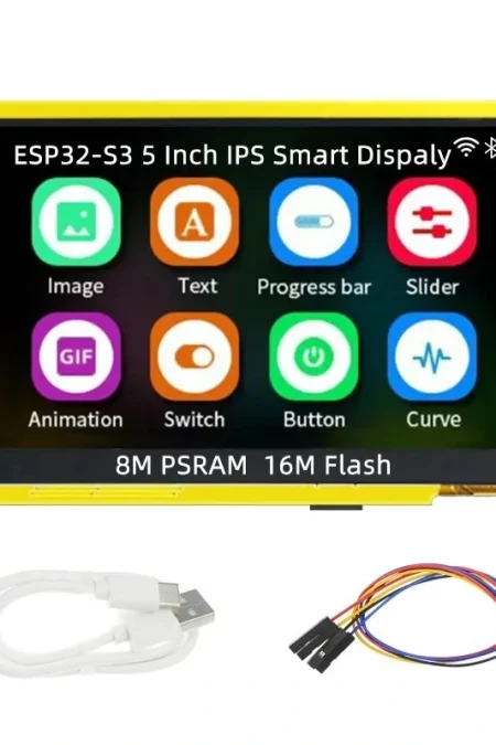 ESP32-S3 IPS Smart Display 5 Inch TFT Capacitive Screen LVGL ESP32 HMI 8M PSRAM 16M Flash WiFi Bluetooth 800*480 RGB LCD