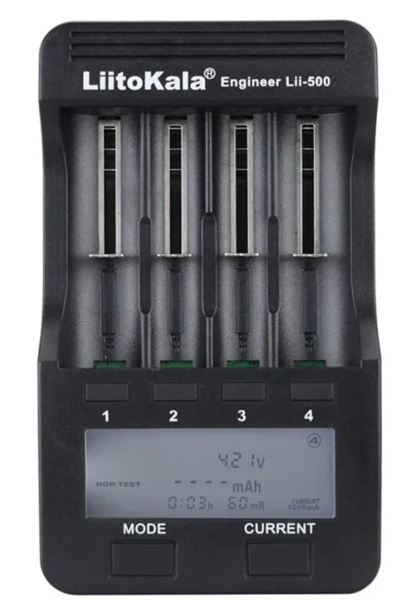 LiitoKala Lii-500 LCD Display Intellegent Battery Charger for 18650 26650 AA AAA Flashlight Cells Can Test The Battery C