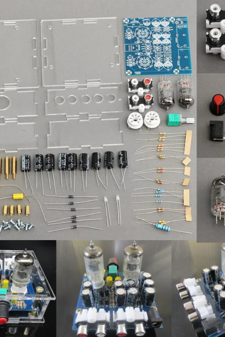 6J1 Valve Tube Preamplifier Board Module Bass on Musical Fidelity DIY Kit with Case