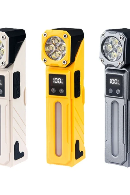 T130 Motion Sensor Multifunction LED Headlamp with Digital LCD Display Dual Light Source Magnetic Attraction Waterproof