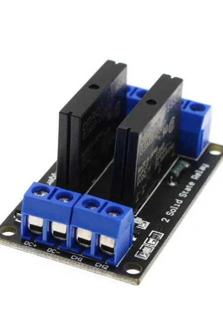 5V Relay 2 Channel SSR Low Level Solid State Relay Module 250V 2A with Fuse