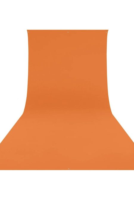 Westcott Wrinkle-Resistant, Machine-Washable Backdrop (Tiger Orange, 9 x 10 Feet)