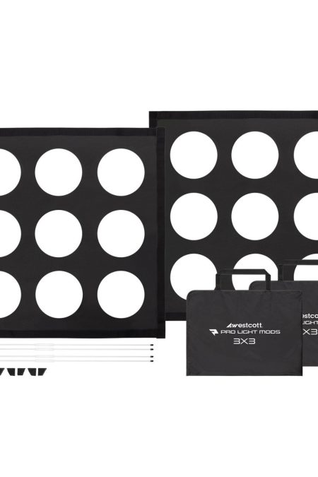 Westcott Pro Light Adjustable Corner System and Hook-And-Loop Tape Lining Mods 3 x 3 (2-Pack)