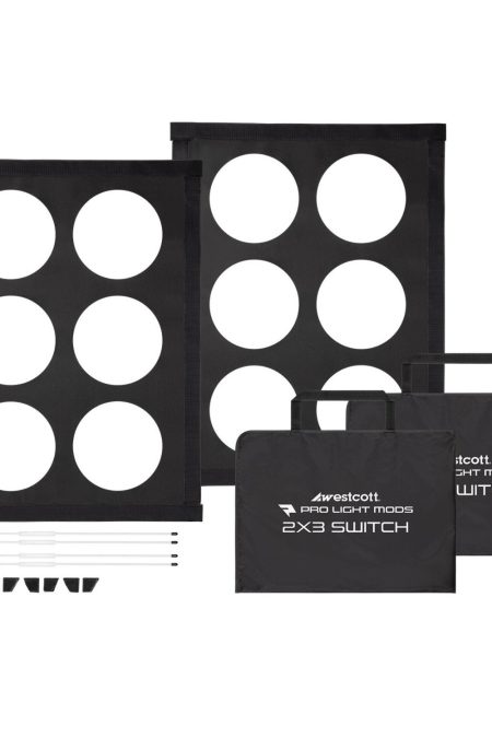 Westcott Pro Light Adjustable Corner and 1.5-Inch Hook-And-Loop Mods 2x3 (Rapid Box Switch, 2-Pack)