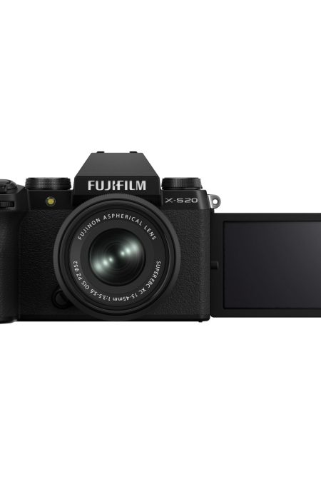 Fujifilm X-S20 X-Trans CMOS 4 Digital Camera Body with XC15-45mm F3.5-5.6 OIS PZ Lens Kit (Black)