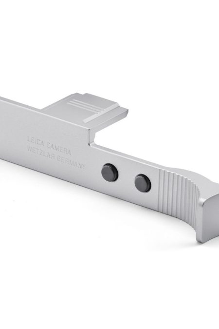 Leica Q3 Aluminum, Silver Anodized Finish Thumb Support with Hotshoe Cover and Soft Release Button