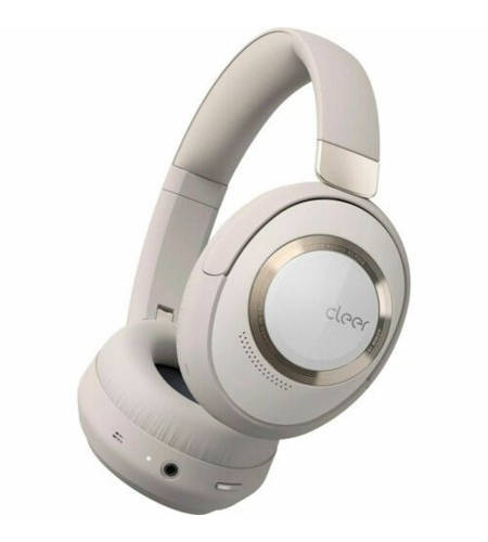 Cleer Audio Alpha Noise Canceling Hi-Res Audio Bluetooth 5.1 Over-Ear Headphones (Stone)