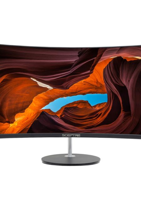 Sceptre C275W-1920RN Curved 27-Inch FHD LED Monitor with Built-In Speakers, HDMI and VGA (Black)