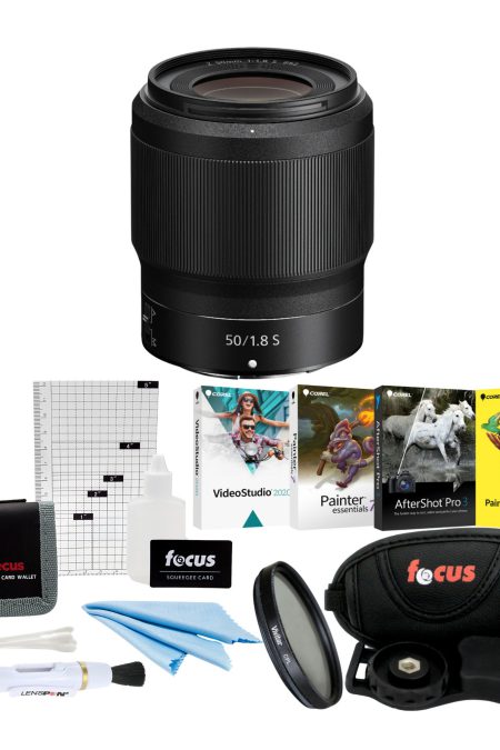Nikon NIKKOR Z 50mm f/1.8 S Lens with Deluxe Accessory Bundle