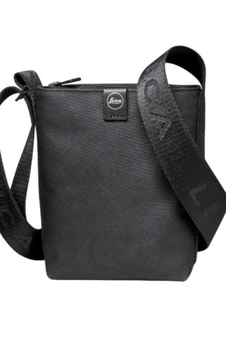 Leica Crossbody Bag for Sofort Camera, Made from Recycled Polyester (Small, Black)