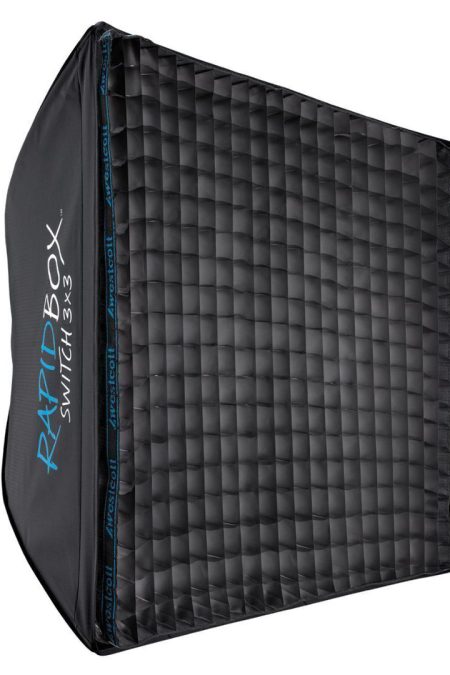 Westcott 40-Degree Lightweight Egg Crate Grid for Rapid Box Switch 3 x 3 with Travel Carry Case