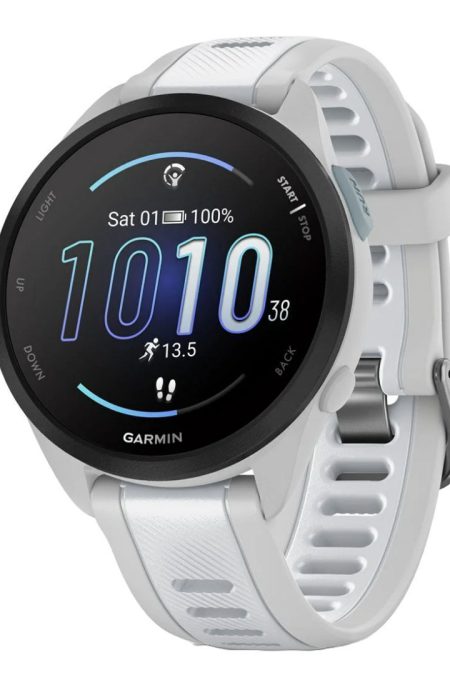 Garmin Forerunner 165 Music GPS Running Smartwatch (Mist Gray - Whitestone)