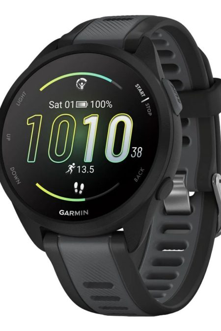 Garmin Forerunner 165 Music GPS Running Smartwatch (Black - Slate Gray)