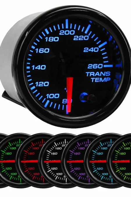 12V Universal 2 Inch 52mm Trans Temperature Gauge Digital LED Display Car Meter