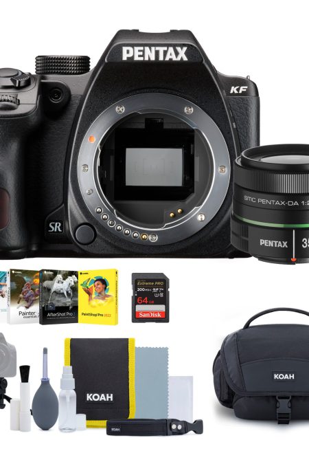 Pentax KF DSLR Camera Body (Black) with Pentax 35mm DA L f2.4 AL Lens and System Gadget Bag Bundle