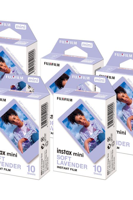 Fujifilm INSTAX MINI Soft Lavender Instant Print Film for INSTAX PAL Camera (5-Pack) Bundle