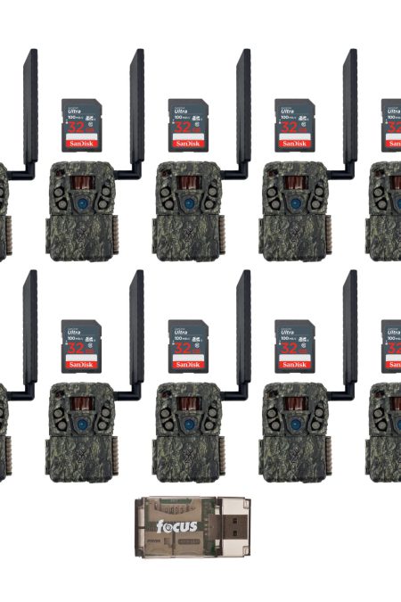 Browning Trail Camera 24MP Defender Wireless Vision Pro HD (10-Pack) with 10x Memory Card Bundle