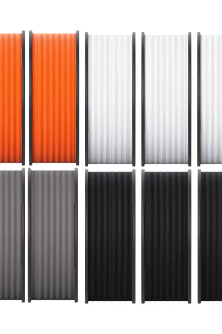 MakerBot 900-0116A Sketch Black, White, Gray, and Orange Tough PLA Filament (10-Pack)