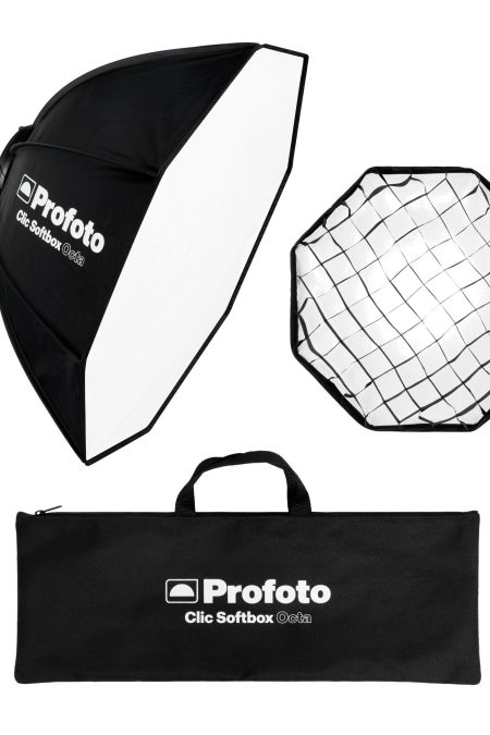Profoto Clic Softbox Octa 2 Feet for Soft and Flattering Light with Clic Softgrid Octa Bundle