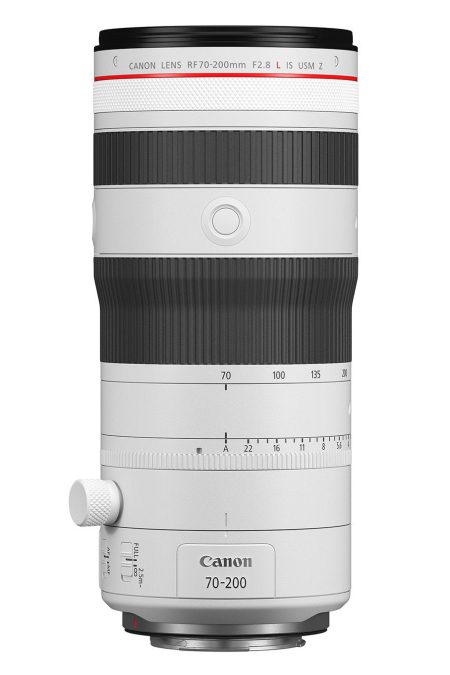 Canon RF 70-200mm f2.8 L IS USM Z Hybrid Zoom Lens with Iris Ring and Nano USM Motors (White)