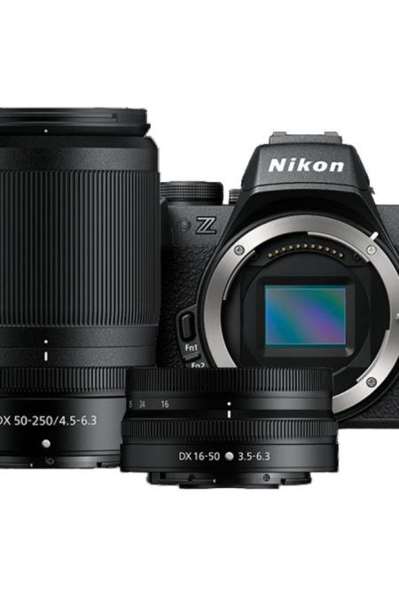 Nikon Z50 II Mirrorless Camera Two Lens Kit with CMOS Image Sensor and 4K Video Resolution (Black)